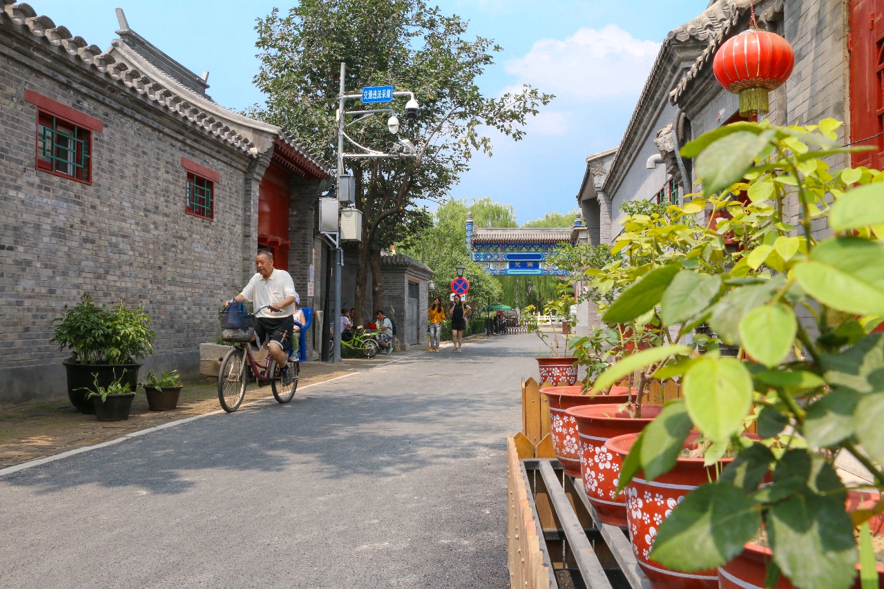 北京市南鑼鼓巷片區(qū)雨兒胡同（2019年7月25日攝）。 